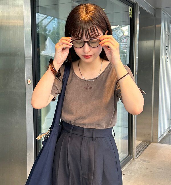  「【江口3GOODS BAG/fiw.】オーバルサングラス」|サングラス|