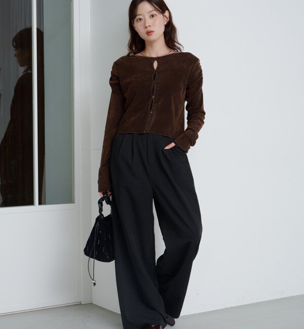  「【新色追加/2サイズ展開/裏地無し】ピンストライプスラックス」|チノ|