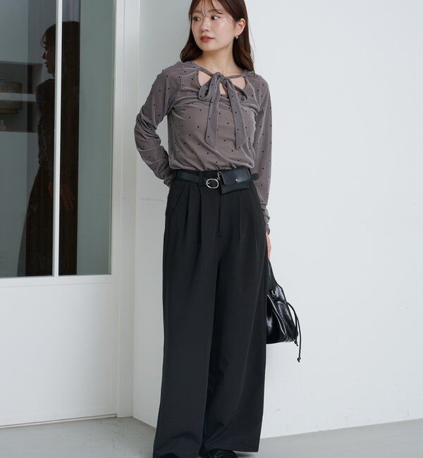  「【新色追加/2サイズ展開/裏地無し】ピンストライプスラックス」|チノ|