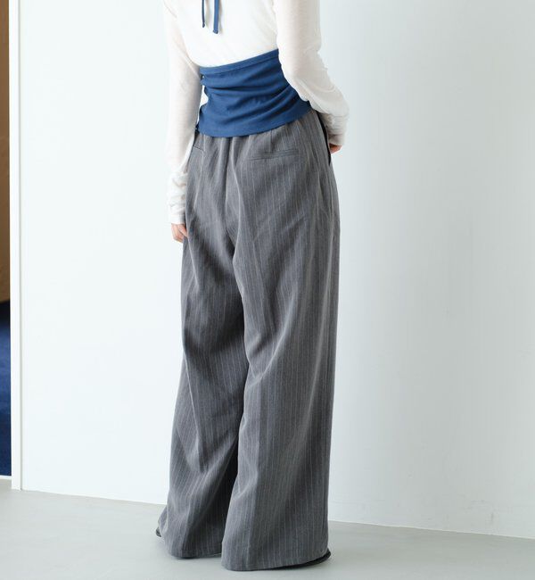  「【新色追加/2サイズ展開/裏地無し】ピンストライプスラックス」|チノ|