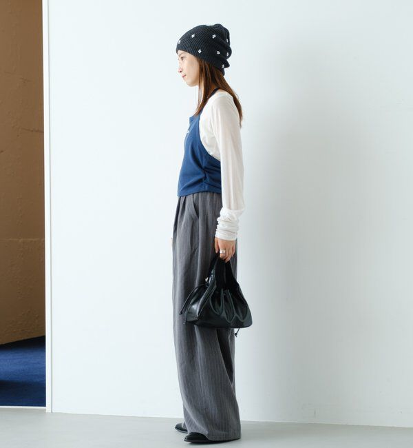  「【新色追加/2サイズ展開/裏地無し】ピンストライプスラックス」|チノ|