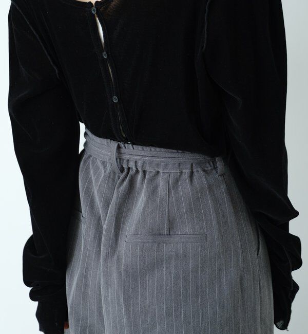  「【新色追加/2サイズ展開/裏地無し】ピンストライプスラックス」|チノ|