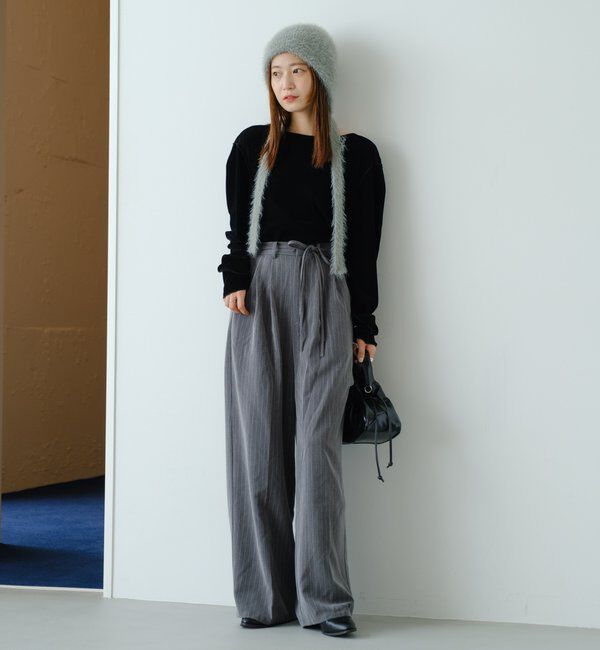  「【新色追加/2サイズ展開/裏地無し】ピンストライプスラックス」|チノ|