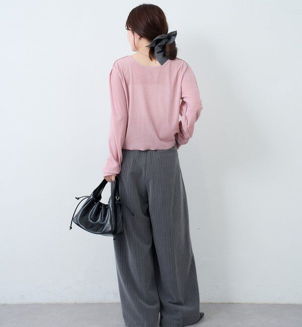  「【新色追加/2サイズ展開/裏地無し】ピンストライプスラックス」|チノ|