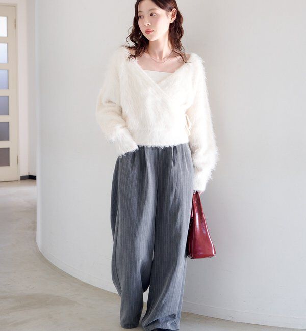  「【新色追加/2サイズ展開/裏地無し】ピンストライプスラックス」|チノ|