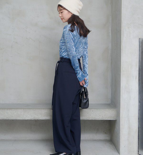  「【新色追加/2サイズ展開/裏地無し】ピンストライプスラックス」|チノ|