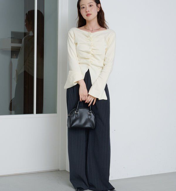  「【新色追加/2サイズ展開/裏地無し】ピンストライプスラックス」|チノ|