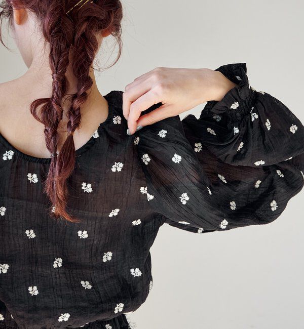  「フラワーステッチブラウス」|シャツ・ブラウス|