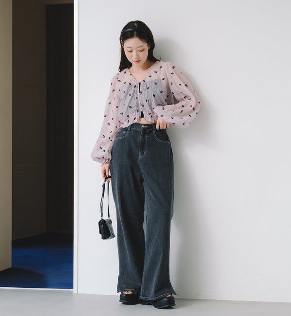  「フラワーステッチブラウス」|シャツ・ブラウス|