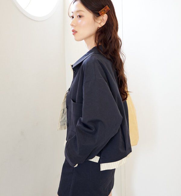  「【WEB先行/SETUP対応】レイヤードショートシャツジャケット」|その他|