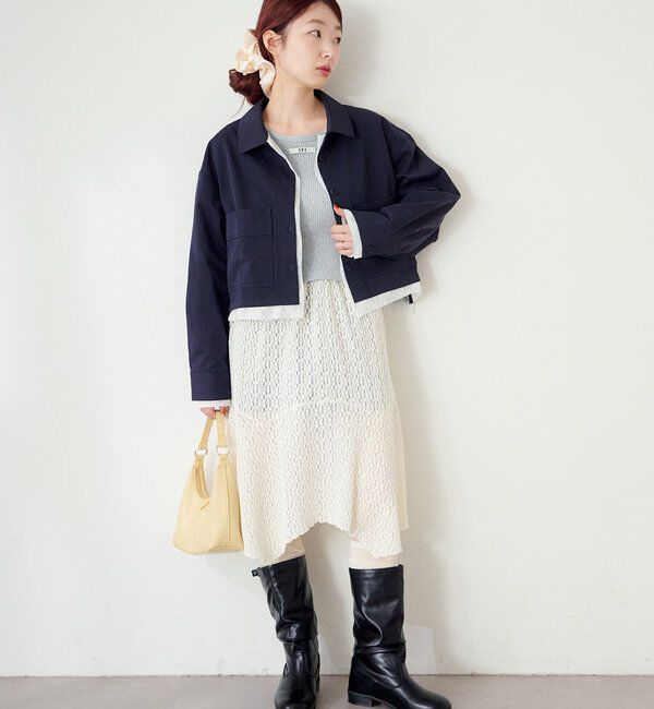  「【WEB先行/SETUP対応】レイヤードショートシャツジャケット」|その他|