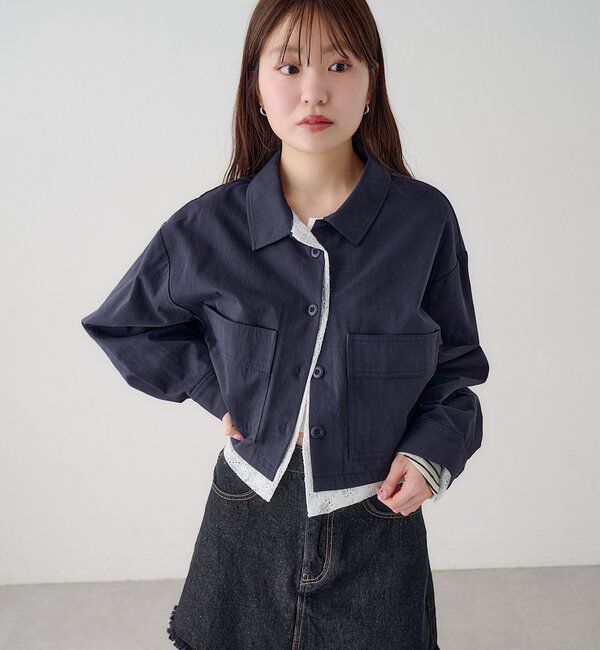  「【WEB先行/SETUP対応】レイヤードショートシャツジャケット」|その他|
