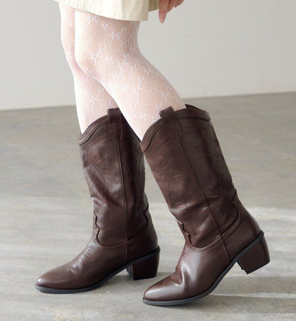  「ウエスタンブーツ」|ロングブーツ|