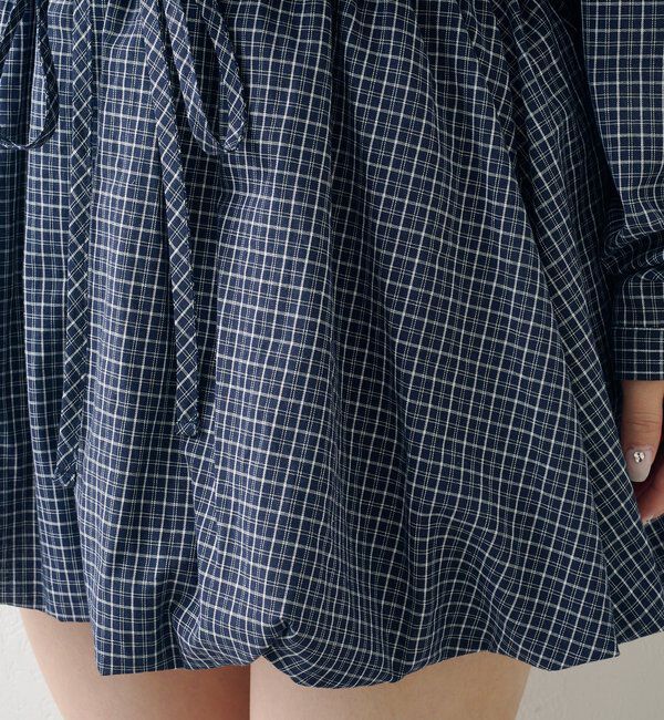  「バルーンシャツワンピース」|ワンピース|