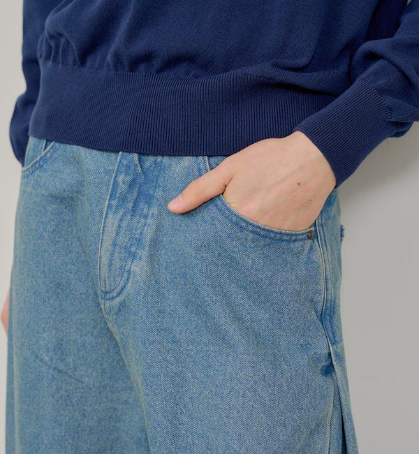  「【WHIMSIC/2サイズ展開/SETUP対応】サイドタックデニムパンツ」|デニム|