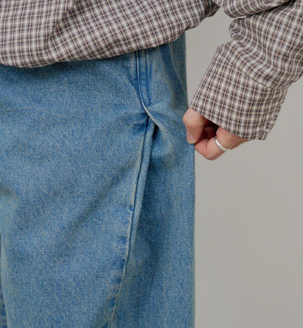  「【WHIMSIC/2サイズ展開/SETUP対応】サイドタックデニムパンツ」|デニム|