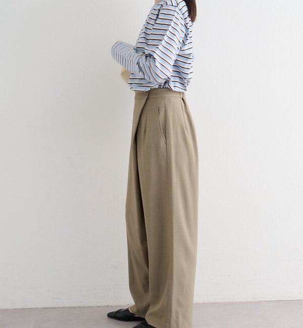  「【セットアップ対応/S.Mサイズ展開】B シャンブレーラップスラックス」|その他|