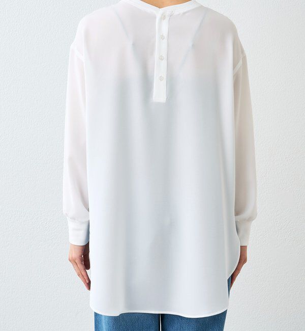  「【さらっと着やすい！/冷房・日焼け対策◎】ジョーゼットポケットブラウス」|シャツ・ブラウス|