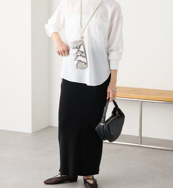  「【さらっと着やすい！/冷房・日焼け対策◎】ジョーゼットポケットブラウス」|シャツ・ブラウス|