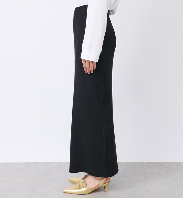  「【マイナス3kg/レビュー高評価☆】リブタイトスカート」|スカート|