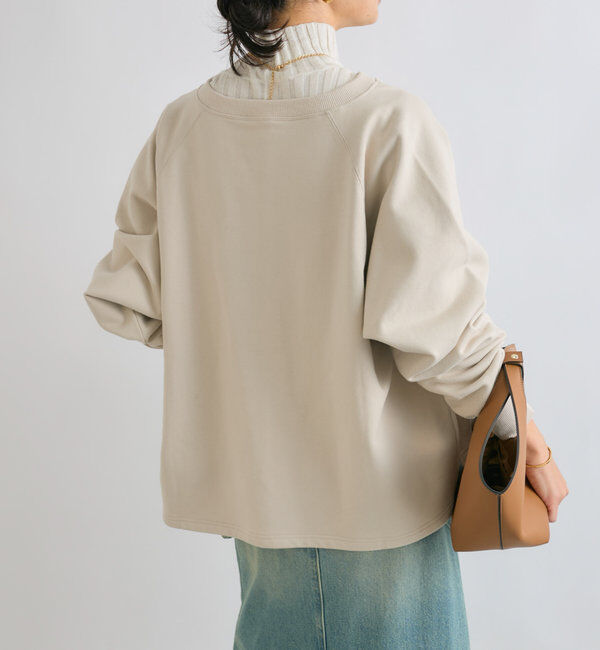  「【大人が着やすい】キーネックオーバースウェット」|Tシャツ・カットソー|