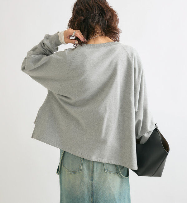 「【大人が着やすい】キーネックオーバースウェット」|Tシャツ・カットソー|