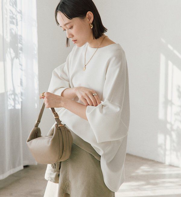  「【楽ちんキレイ】ダンボールポンチョプルオーバー」|Tシャツ・カットソー|