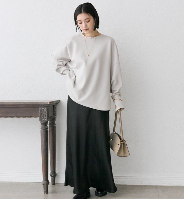  「【楽ちんキレイ】ダンボールポンチョプルオーバー」|Tシャツ・カットソー|