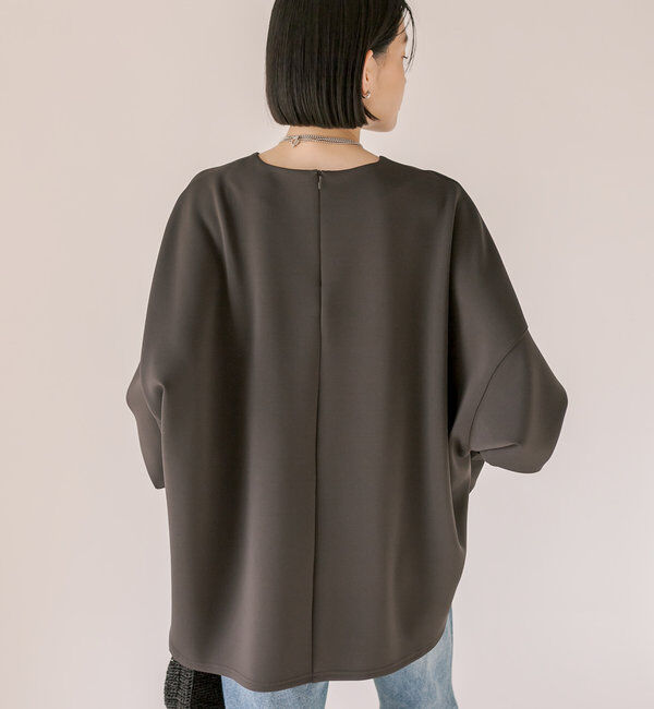  「【楽ちんキレイ】ダンボールポンチョプルオーバー」|Tシャツ・カットソー|