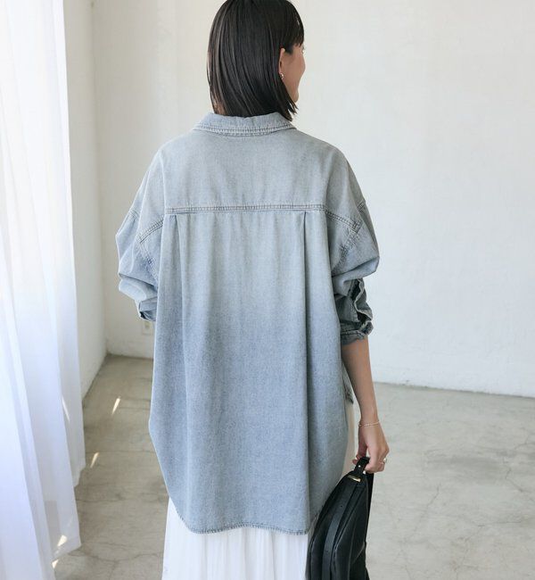  「【名品/リバイバル】【MONN.:.(モン)】Lightビッグデニムシャツ」|シャツ・ブラウス|