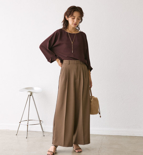  「ドルマンターンバックブラウス」|シャツ・ブラウス|