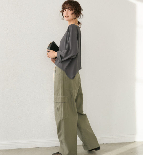  「ドルマンターンバックブラウス」|シャツ・ブラウス|