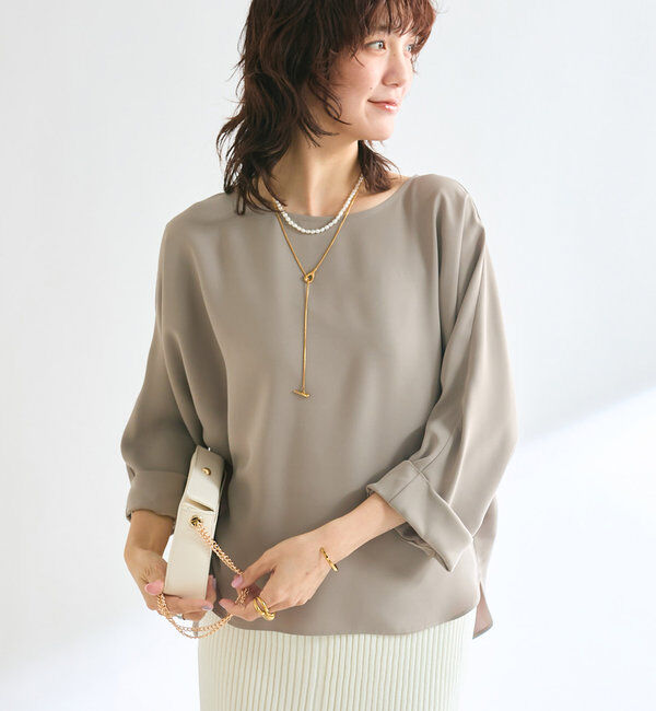  「ドルマンターンバックブラウス」|シャツ・ブラウス|トープ