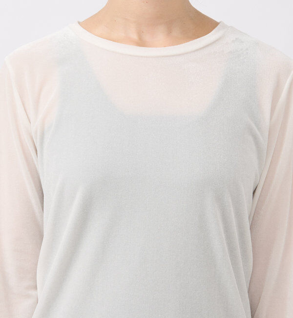  「【1枚でも様になる】シアーベロアロンT」|Tシャツ・カットソー|