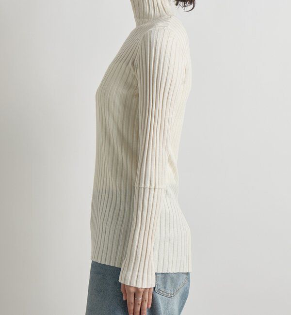  「【新色追加・リバイバル】シルクカシミヤリブニット」|ニット・セーター|