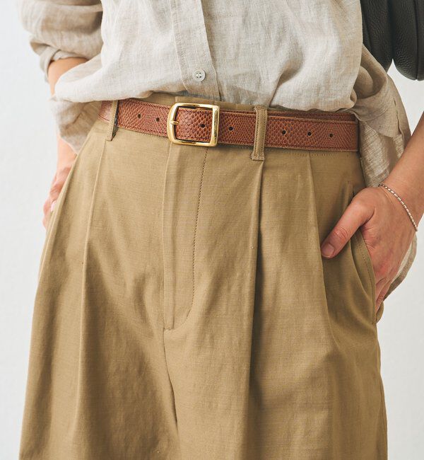  「【MONN.:.(モン)】SHIHOコラボ型押しベルト」|ベルト|