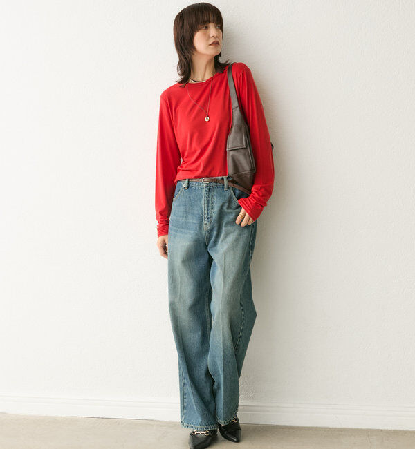  「【リバイバル/一枚でも重ねても】フライスクルーTee」|Tシャツ・カットソー|