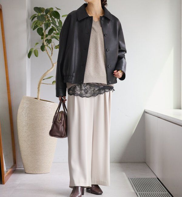  「【キレイめにもカジュアルにも】レザーボストン」|トートバッグ|