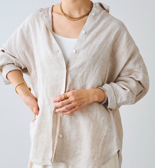  「【R.good（アールドットグッド）】オーバルボールロングネックレス」|リング|