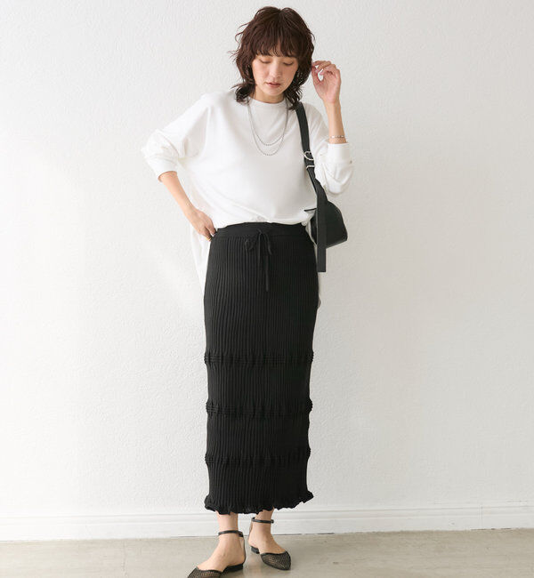  「【R.good（アールドットグッド）】オーバルボールロングネックレス」|リング|