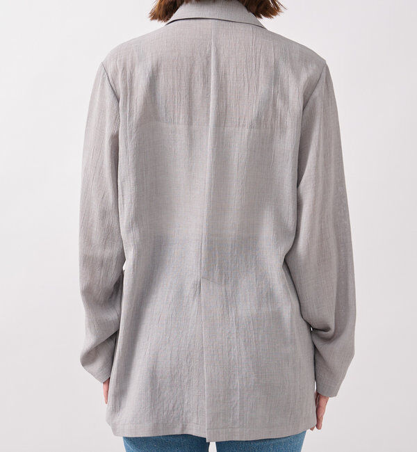  「予約【新色追加/ウォッシャブル】シアースラブオーバージャケット」|テーラードジャケット|