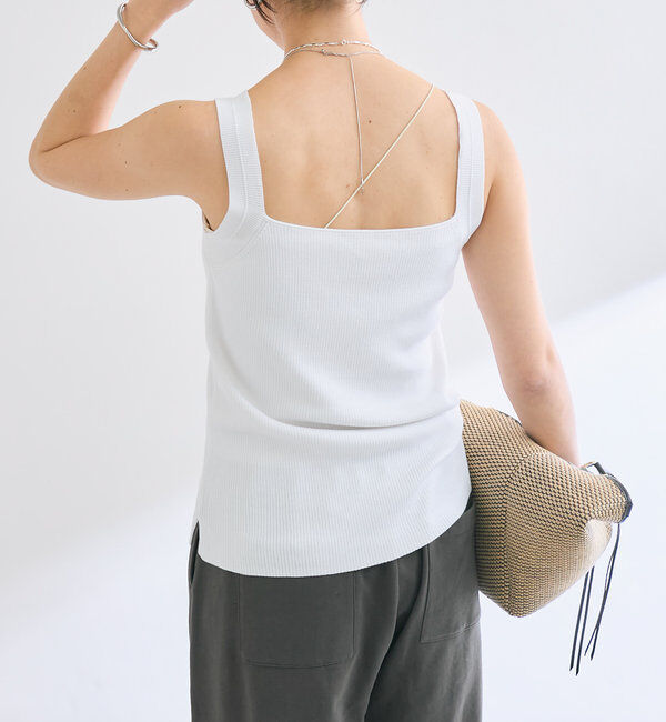  「【アンサンブル対応可】シルク混2wayニットキャミ」|ニット・セーター|