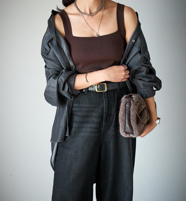  「【アンサンブル対応可】シルク混2wayニットキャミ」|ニット・セーター|