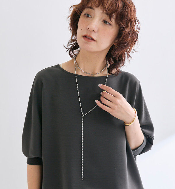  「【R.good(アールドットグッド)】120ｃｍボールチェーンアジャストネックレ」|ブローチ・コサージュ|