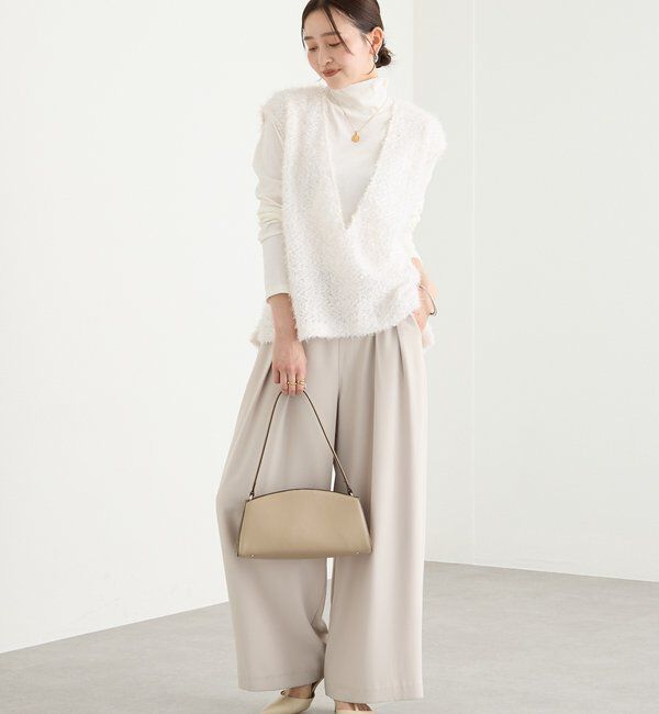  「【新色追加/着映え】フェザーチュールベスト」|ベスト・ジレ|