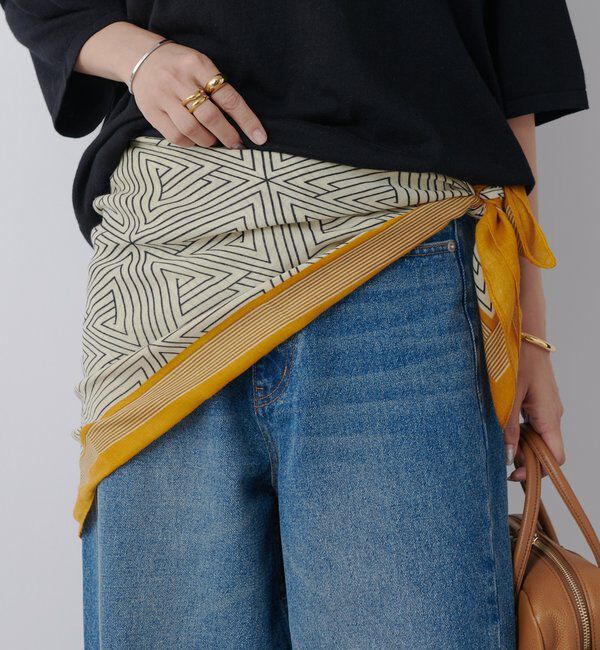  「【アレンジ自在！】スクエアストール」|ストール|