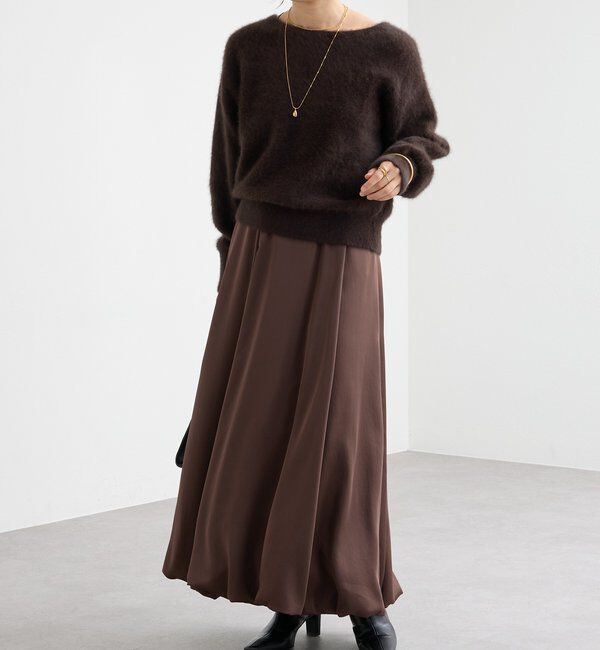  「【美シルエット】サテンバルーンスカート」|スカート|