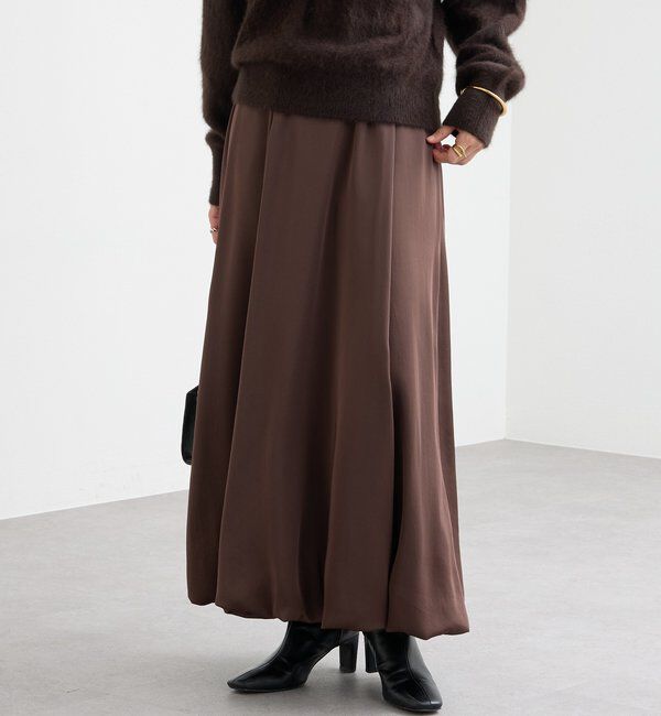  「【美シルエット】サテンバルーンスカート」|スカート|