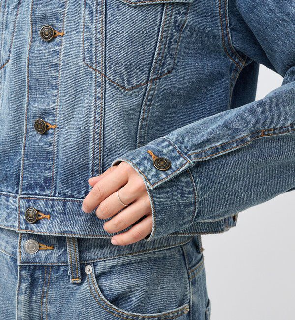  「【MONN.:.(モン)】ショートデニムジャケット」|その他|