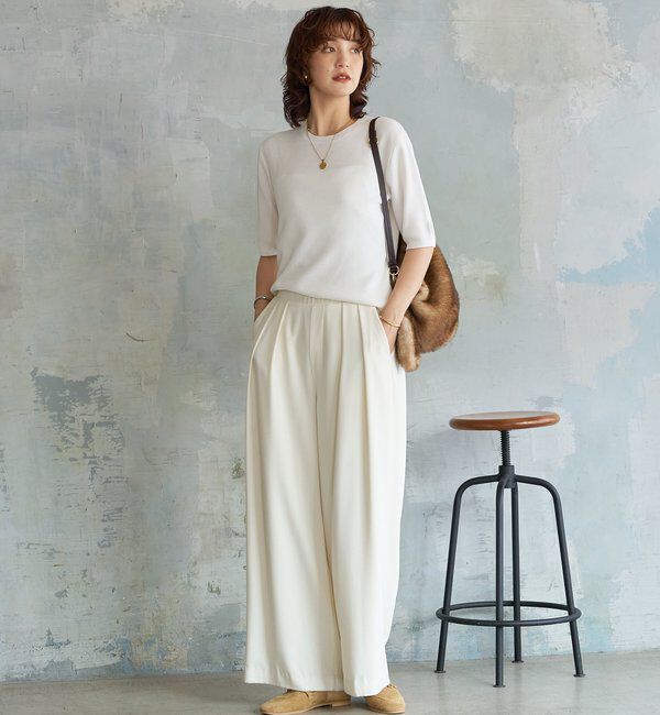  「【接触冷感】ゴブソデニットTee」|ニット・セーター|